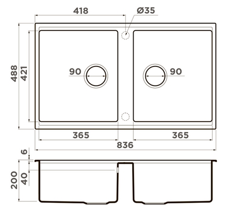 Схема с размерами