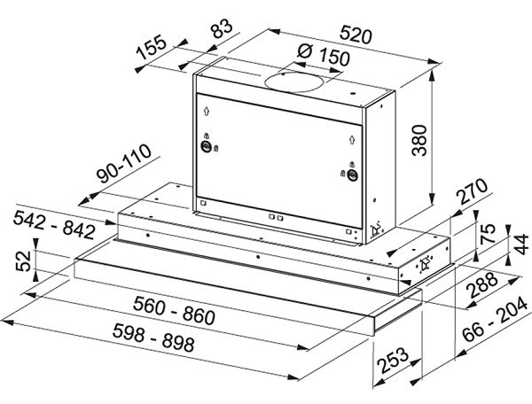 Схема с размерами