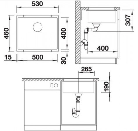 Схема с размерами