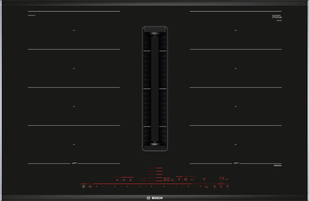 Индукционная варочная панель с вытяжкой Bosch PXX875D57E 