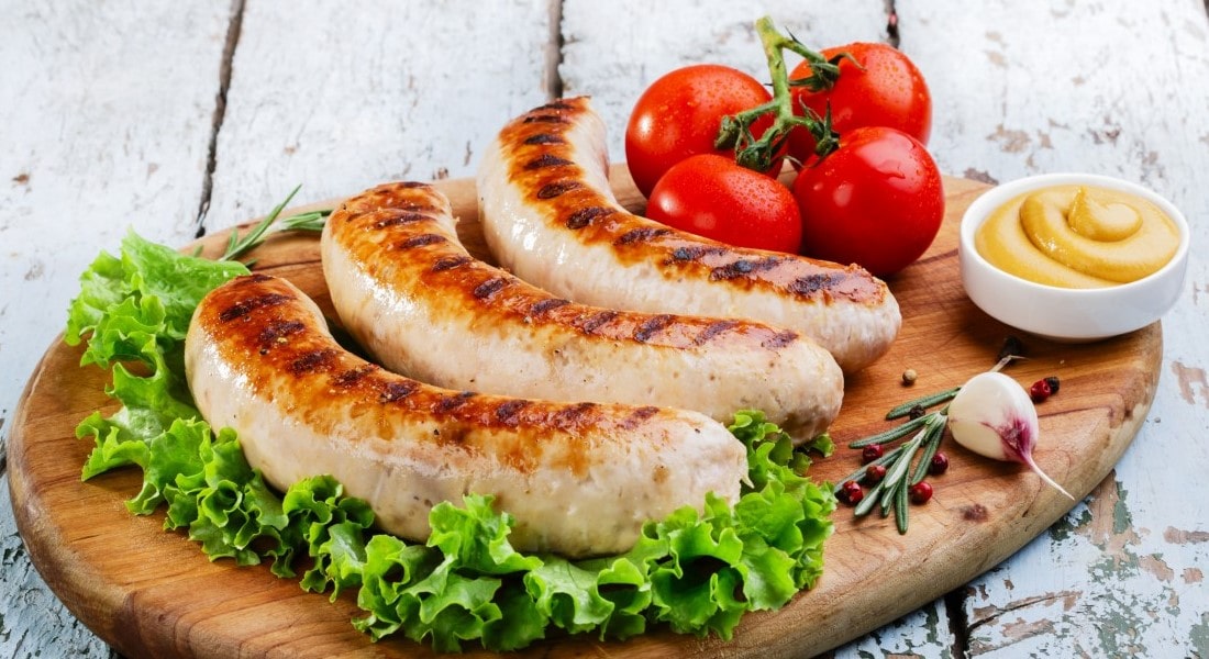 Куриные колбаски на гриле