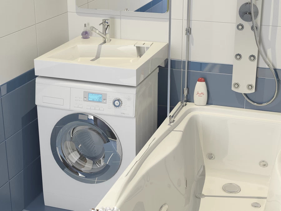  Стиральная машина в интерьере