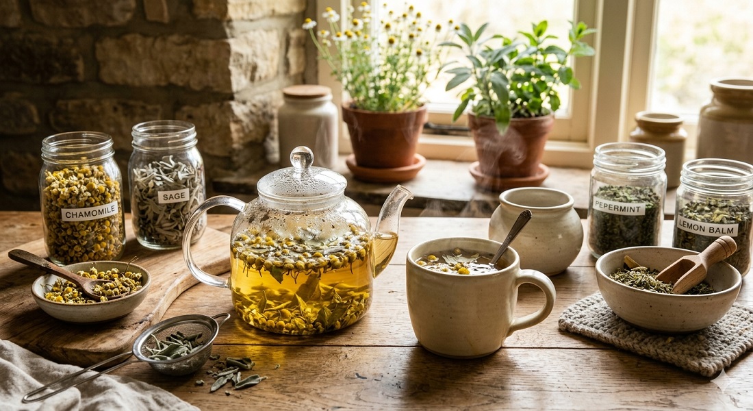 Травяной отвар для удаления запаха