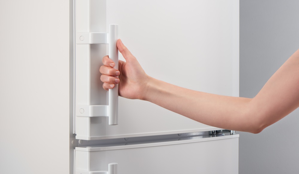 Как перевесить дверь холодильника Bosch 