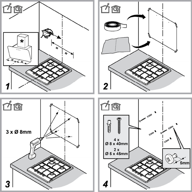 Как установить вытяжку Elica