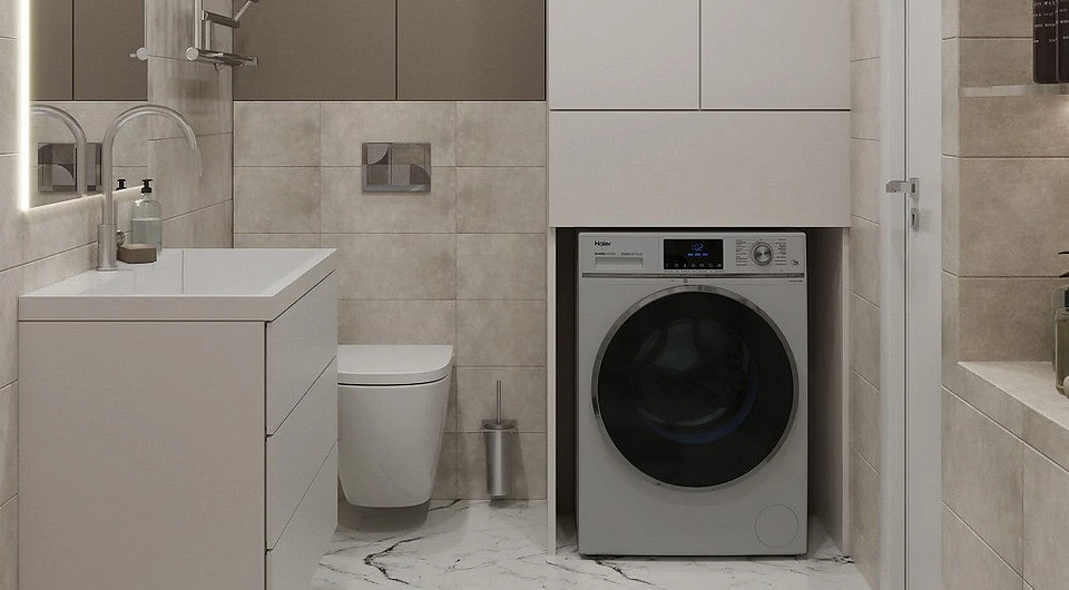Как установить стиральную машину в ванной 