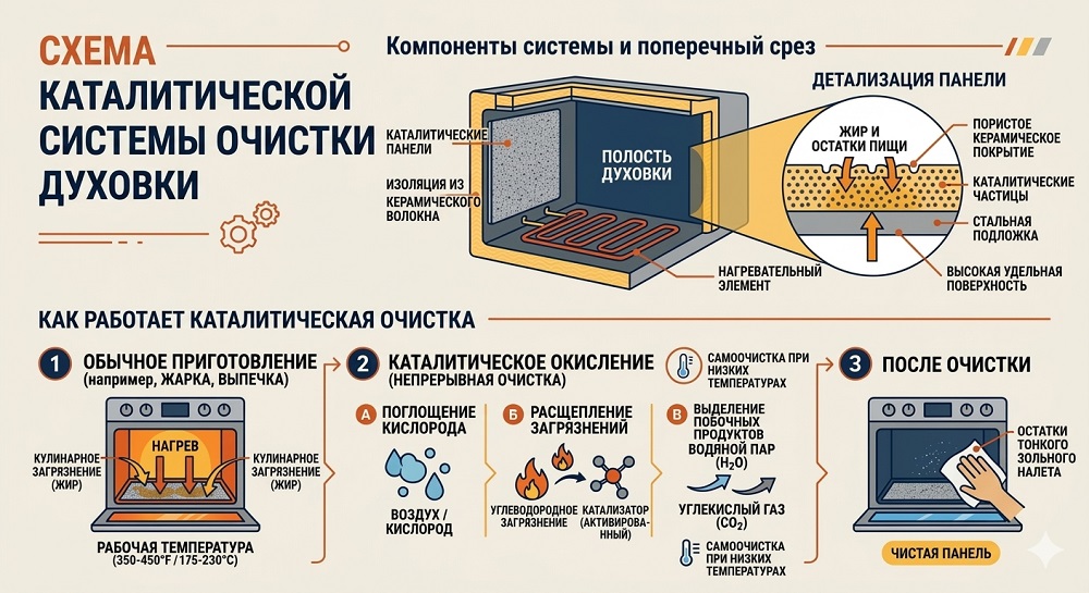 Схема каталитической очистки Схема каталитической очистки