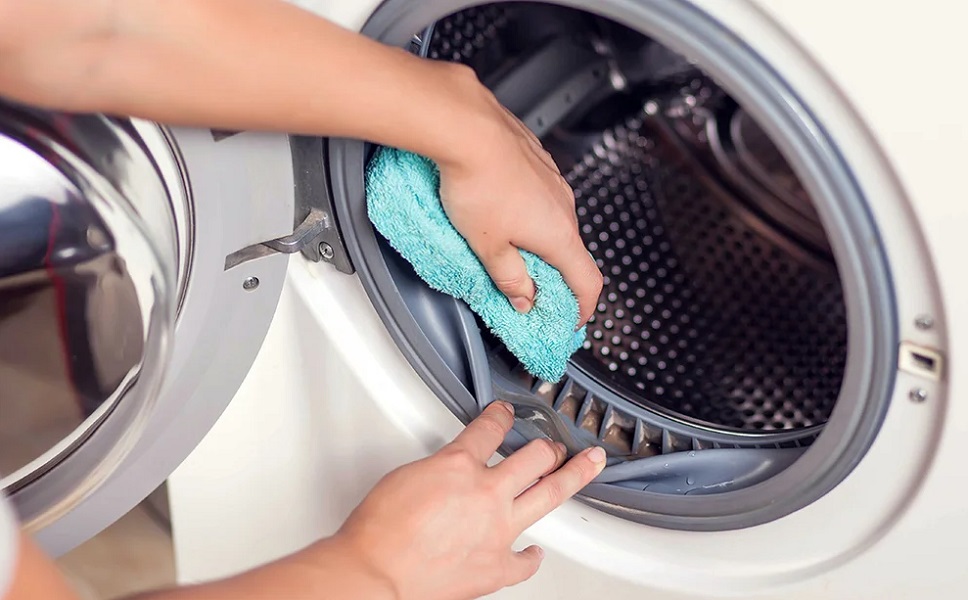 Как снять уплотнительную резинку стиральной машины 