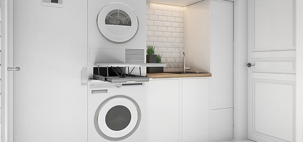 Как установить сушильную машину Asko в колонну 