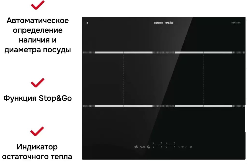 Как включить и выключить варочную панель
