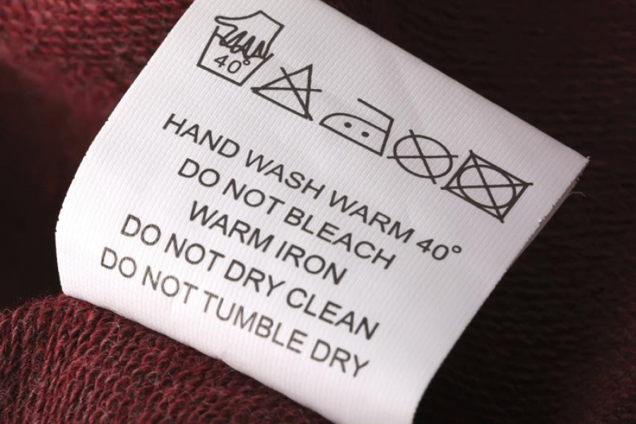 Что означает значок Только ручная стирка на одежде
