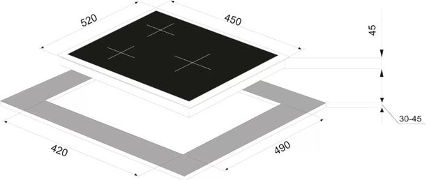 Варочная панель Zigmund Shtain MN 222.451 B (preview 4)