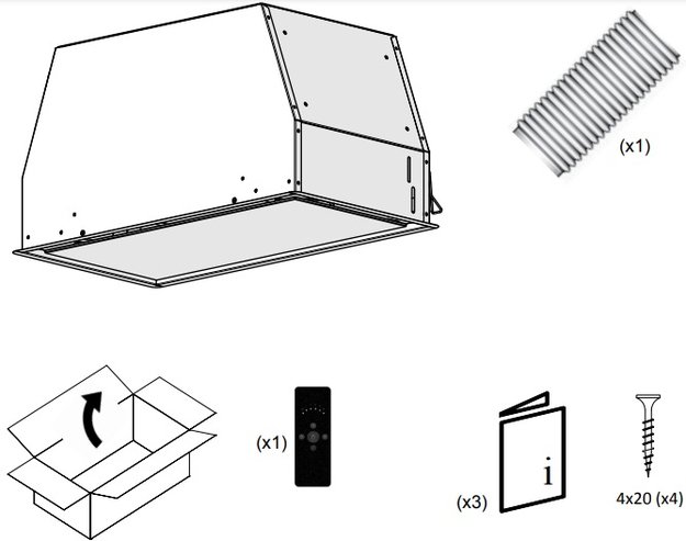 Встраиваемая вытяжка Pando NCR/78 TOTAL BLACK V.850 (preview 4)