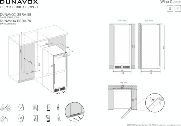 Винный шкаф Dunavox DX-70.258MB (фото 7) Винный шкаф Dunavox DX-70.258MB (preview 7)