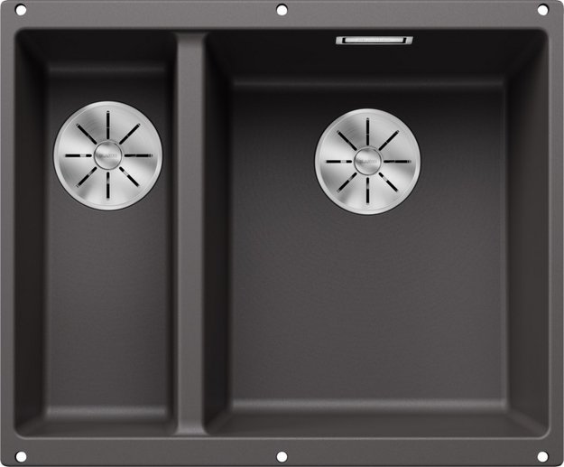Мойка BLANCO SUBLINE 340/160-U Silgranit темная скала, чаша справа (preview 1)