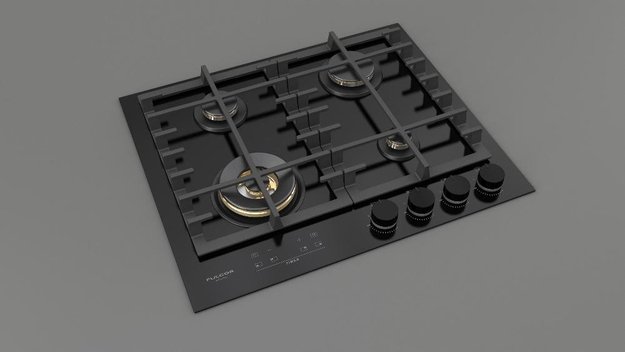 Газовая варочная панель Fulgor Milano FCLH 604 G T WK BK (preview 2)