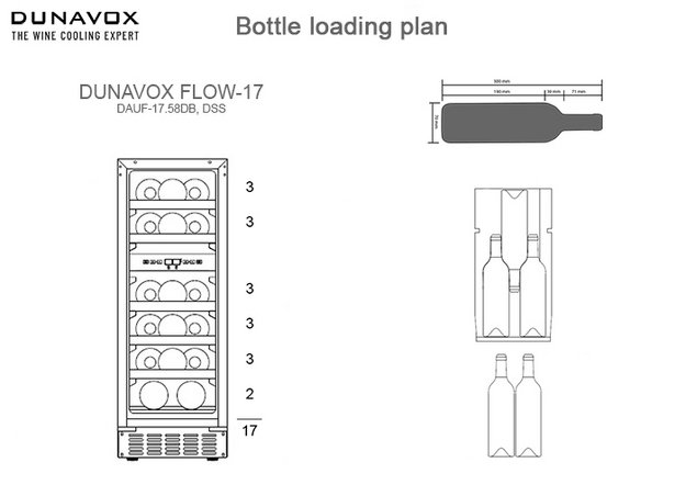 Встраиваемый винный шкаф Dunavox DAUF-17.58DC (preview 1)