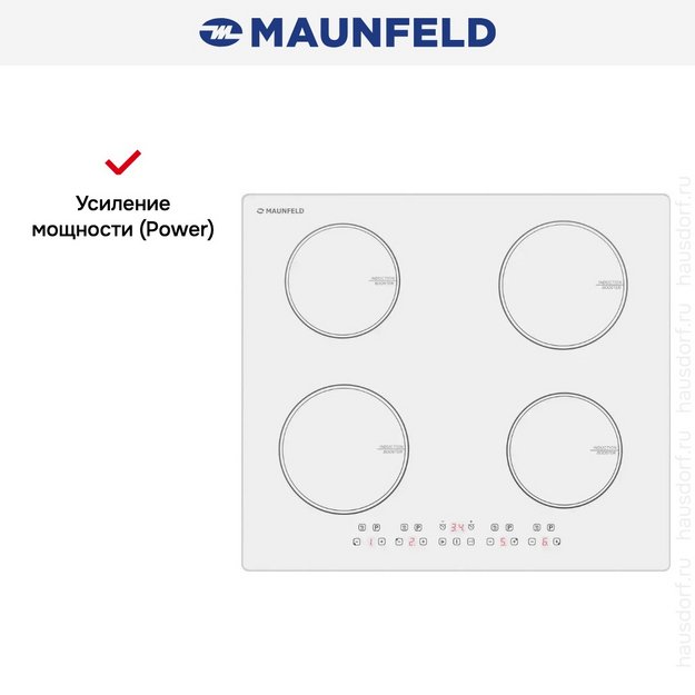 Индукционная варочная панель Maunfeld CVI594WH (preview 8)