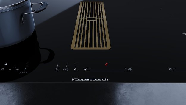 Варочная панель с вытяжкой Kuppersbusch KMI 8590.0 SR Gold (preview 7)