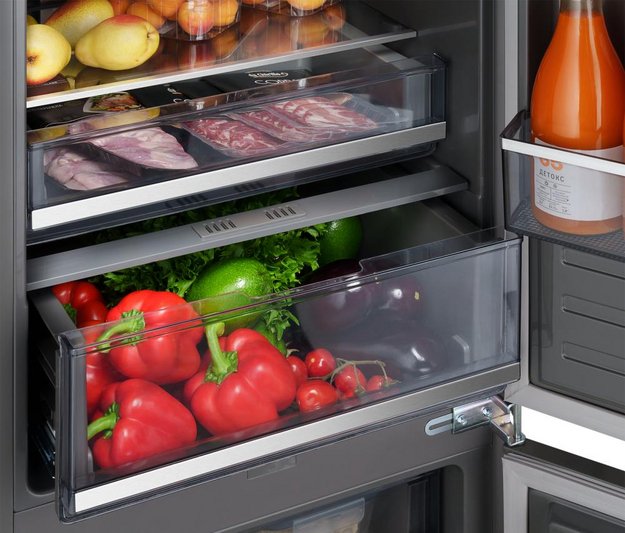 Встраиваемый холодильник с инвертором Weissgauff WRKI 2000 Total NoFrost Inverter Premium Ecofresh Inox (preview 7)
