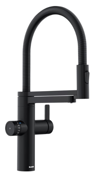 Смеситель 3-в-1 Blanco EVOL-S Pro Filter 526636 матовый черный (preview 1)