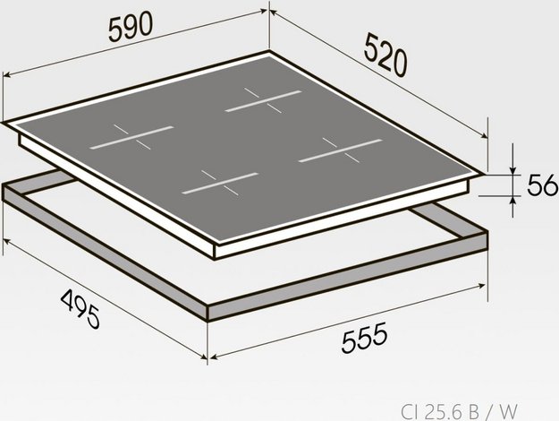 Индукционная варочная панель Zigmund Shtain CI 25.6 B (preview 6)