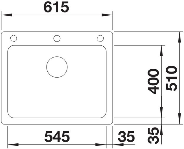 Мойка BLANCO NAYA 6 Silgranit темная скала (preview 5)