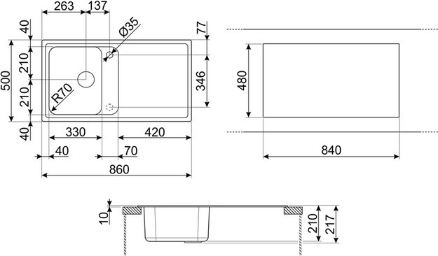 Мойка Smeg LZ861A2 (preview 2)
