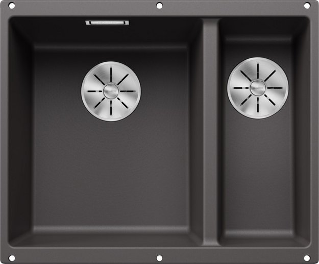 Мойка BLANCO SUBLINE 340/160-U Silgranit темная скала, чаша слева (preview 1)