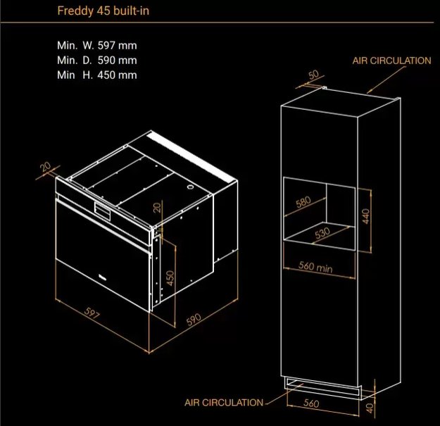 Шкаф шоковой заморозки Irinox Freddy 45 HF452350001 (нержавеющая сталь/черный) (preview 12)