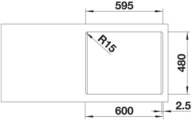 Мойка BLANCO LEMIS 6-IF нержавеющая сталь (preview 4)