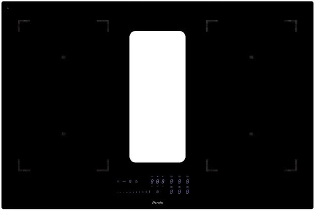 Варочная панель с вытяжкой Pando E-390/78 V.1130 ECO PLUS + KIT FCLR-AE (preview 2)