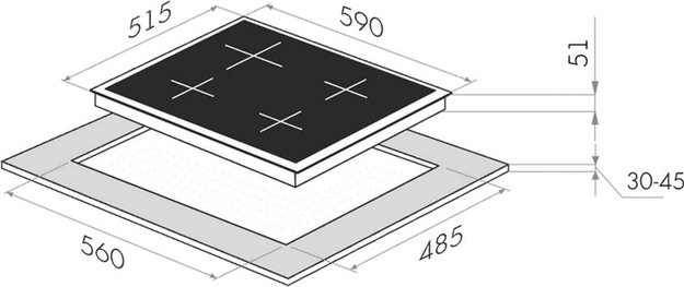 Газовая варочная панель MAUNFELD EGHG.64.43CW\G (preview 20)