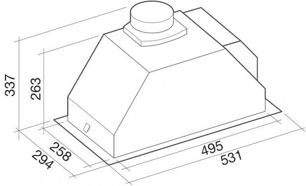 Встраиваемая вытяжка Falmec GRUPPO INCASSO PLUS 50 IX (preview 5)