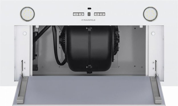 Встраиваемая кухонная вытяжка MAUNFELD Fantasy 1000ST 60 белое стекло (preview 5)