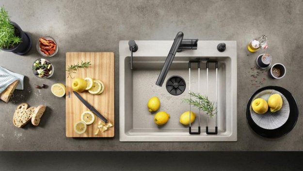 Набор декоративных элементов Blanco C-overflow и InFino® черный матовый одна чаша 239975 (preview 6)