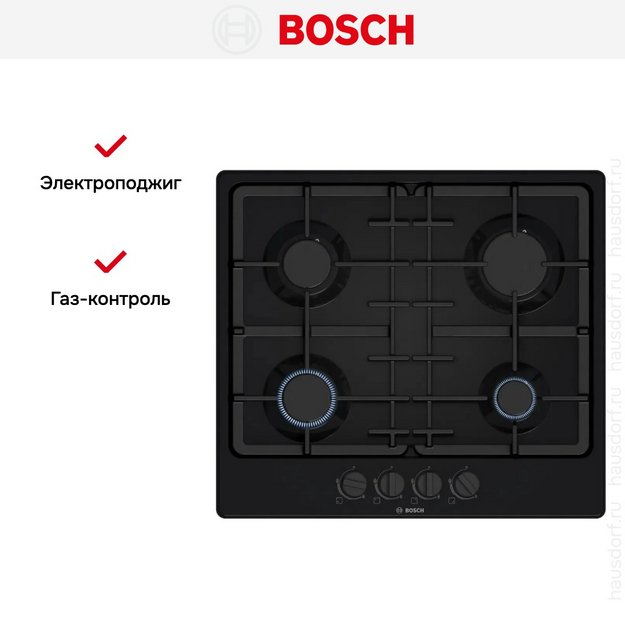 Газовая варочная панель Bosch PGP6B6K90R (preview 7)