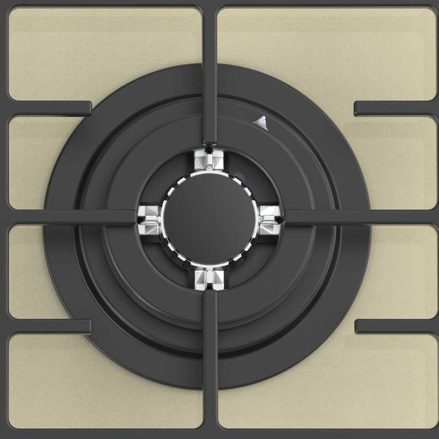 Газовая стеклянная варочная панель Korting HGG 4825 CTB (preview 2)