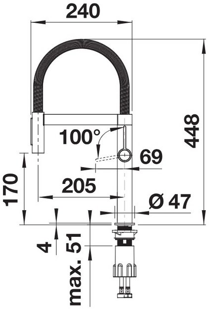 Смеситель Blanco Culina-S II Mini 527467 нержавеющая сталь (preview 5)