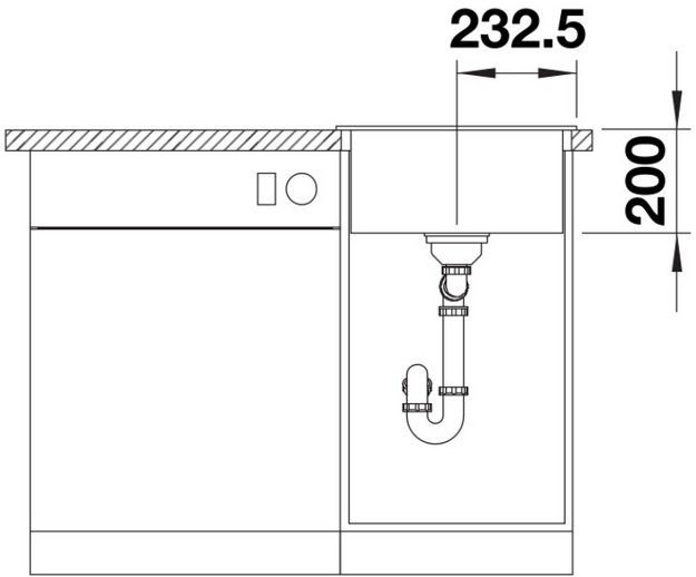 Мойка BLANCO NAYA 45 Silgranit кофе (preview 5)