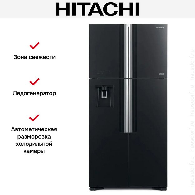 Холодильник Hitachi R-W 660 PUC7 GGR (preview 5)