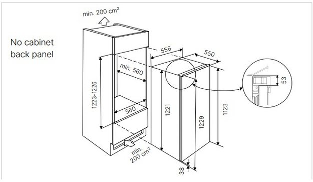 Встраиваемая холодильная камера Kuppersbusch FK 4550.0I (фото 2) Встраиваемая холодильная камера Kuppersbusch FK 4550.0I (preview 2)