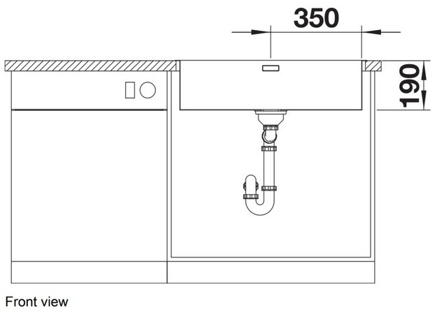 Мойка BLANCO ANDANO 700-IF/A нержавеющая сталь, клапан-автомат (preview 5)