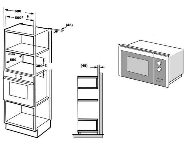 Встраиваемая микроволновая печь Schaub Lorenz SLM EY27D (preview 11)