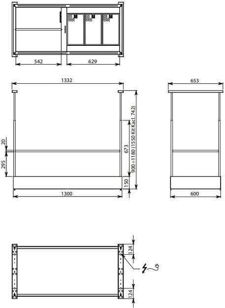 Вытяжка Falmec Spazio 130 Island black matt (preview 3)