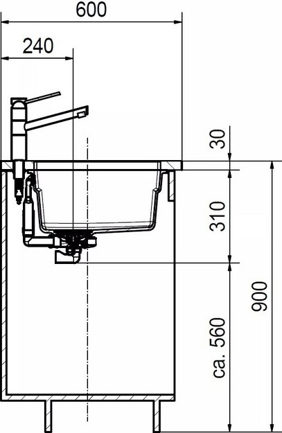 Мойка Franke Kubus 2 KNG 110-52 грифельный серый (preview 4)