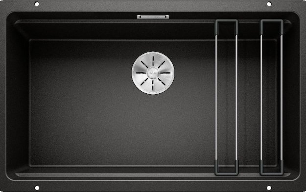 Мойка Blanco Etagon 700-U Silgranit черный клапан-автомат InFino 525891 (preview 1)