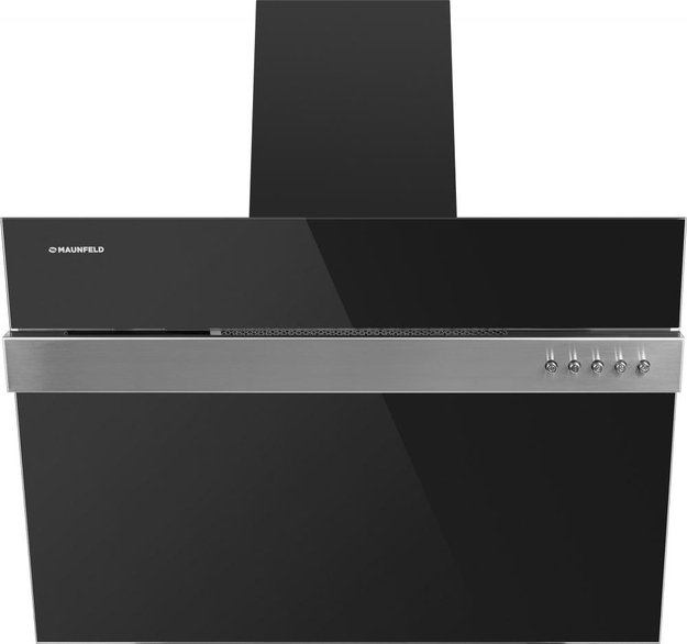 Кухонная вытяжка MAUNFELD Bridge Line 60 черный\вставка сатин (preview 1)