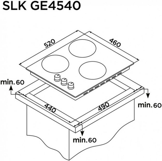 Газовая варочная панель Schaub Lorenz SLK GE4540 (preview 7)
