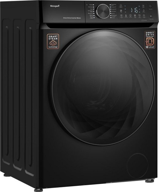 Стиральная машина Weissgauff WM 59411 Direct Drive Inverter Steam Matt Black (preview 3)